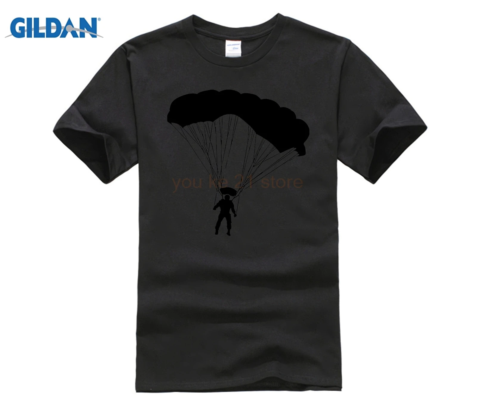 Парашютный парашютный костюм парашютист футболка Распродажа мужских хлопковых