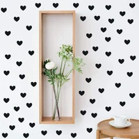 246090pcs2sheet black gold white pink gray heart wall sticker for home kids room baby girl bedroom decorative wall stickers