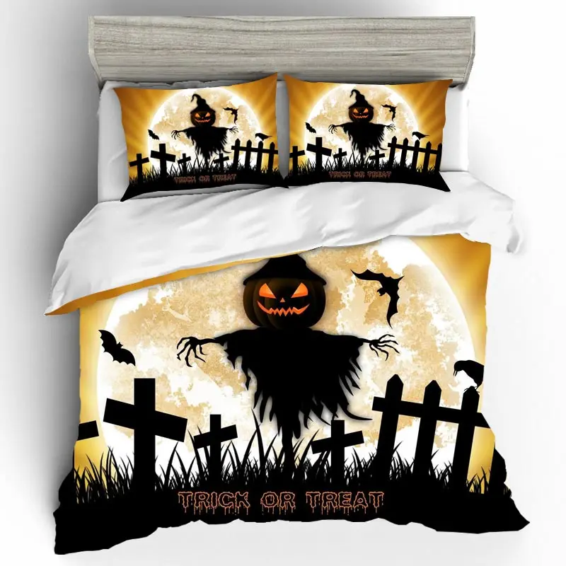

Home Textiles Bed Linen Set Halloween Kids Qualified Couple 3D King Size Bedding Set Bed Sheets And Pillowcases Bed Linen Cotton