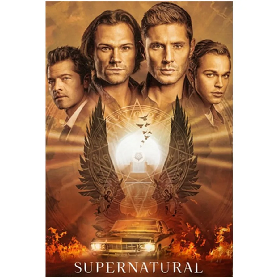 

5D“ Supernatural ”Poster Diamond Painting Full Diamond Embroidery Picture Mosaic Cross Stitch Kit Home Wall Decoration art Gift