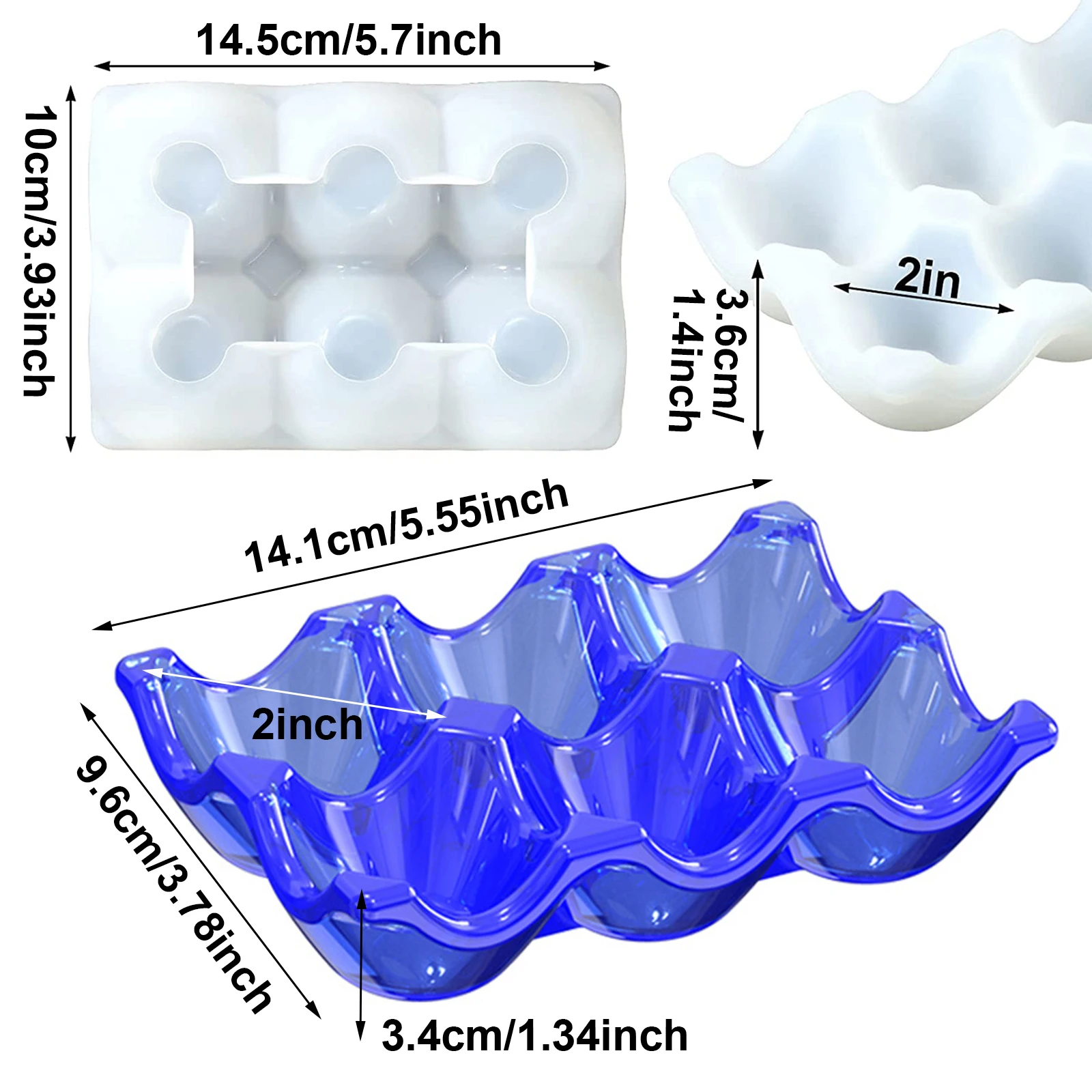 1 шт. подставка для яиц с 6 отверстиями Пластиковая форма поднос силиконовые формы