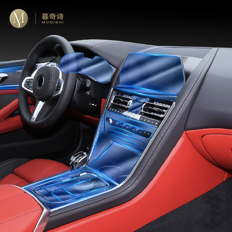 

For BMW G14 G15 G16 Series 8 2019 2020 Car Interior Film Dashboard Wrap Shift Console Stickers Skin Protection Accessories