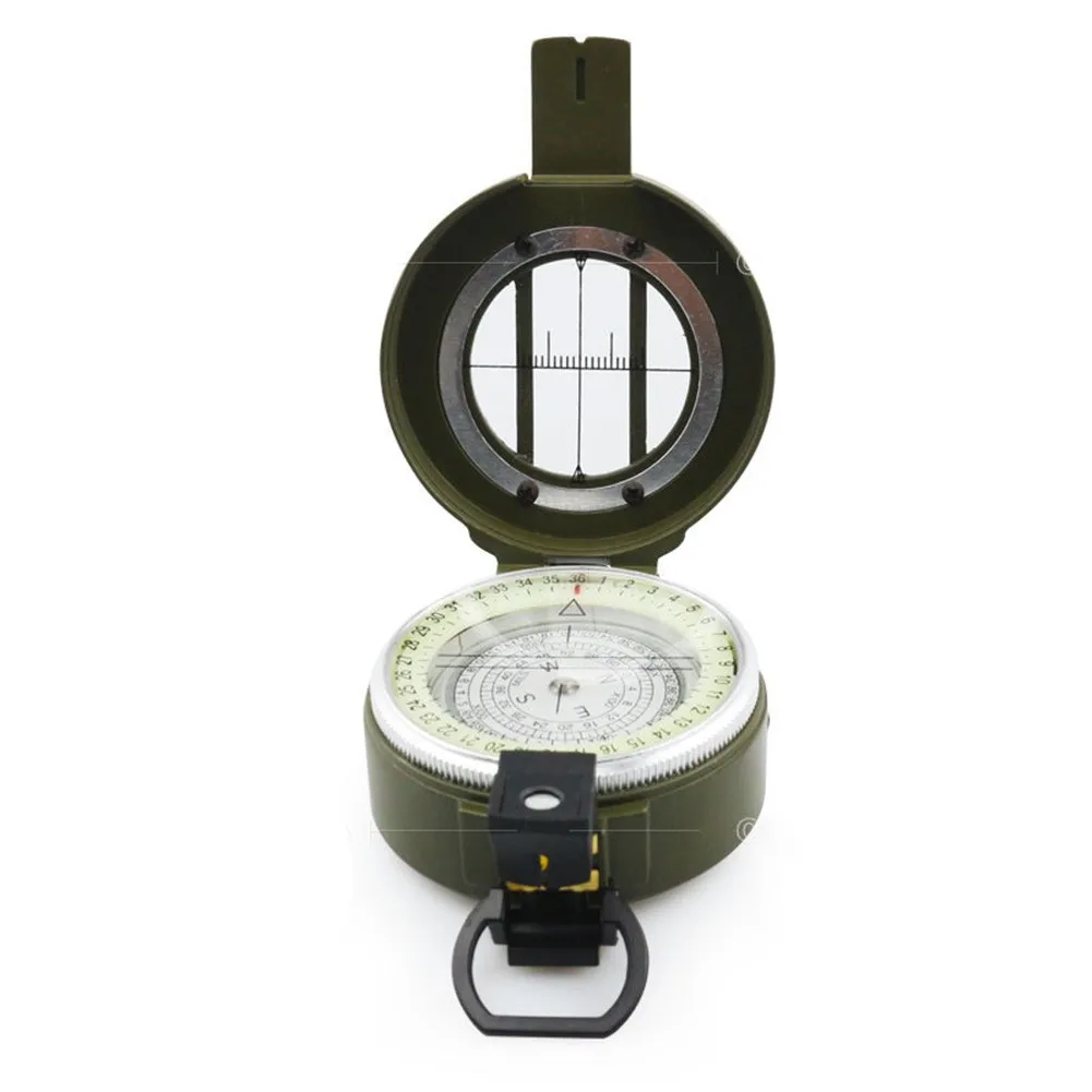 

Waterproof Compass Lensatic Camping Hiking Luminous Navigation Orienteering
