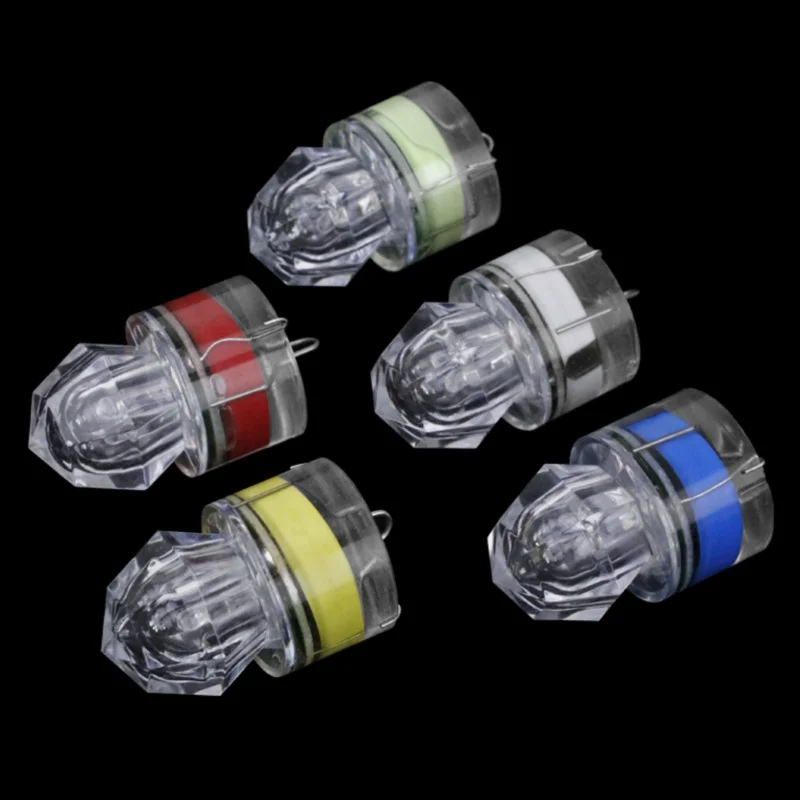 

Waterproof Mini LED ABS Fishing Bait Light Squid Deep Drop Underwater Fish Lure Lamp Lights Submersible Attract Fish Outdoor.