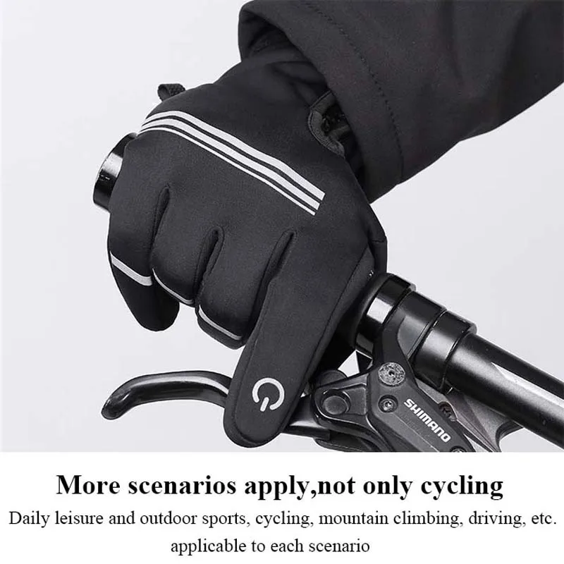 Sireck флисовые теплые зимние перчатки для езды на мотоцикле с сенсорным экраном и