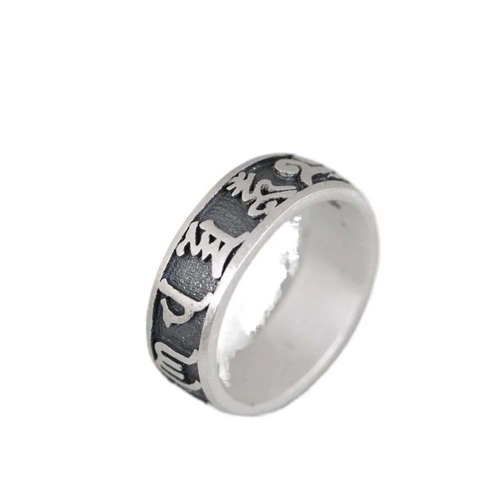 

2021 new arrival women's European and American classical fine silver ring party fashion design retro style ring