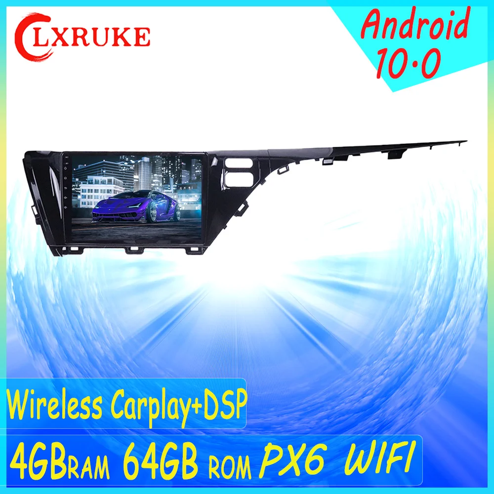 

360 Cameras Carplay IPS Screen For Toyota Camry 2018 2019 Android 10 Multimedia Car Player GPS Audio Radio Recorder Head