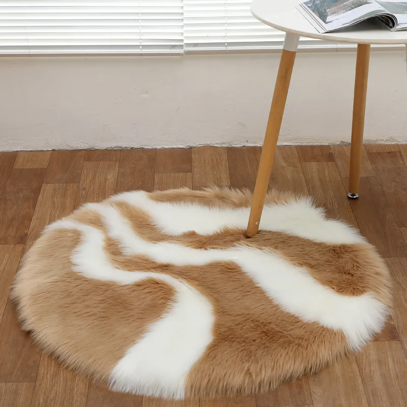Nodic Стиль удлиненном плюше Ковер мягкий лохматый ковер шерстяной как коврик