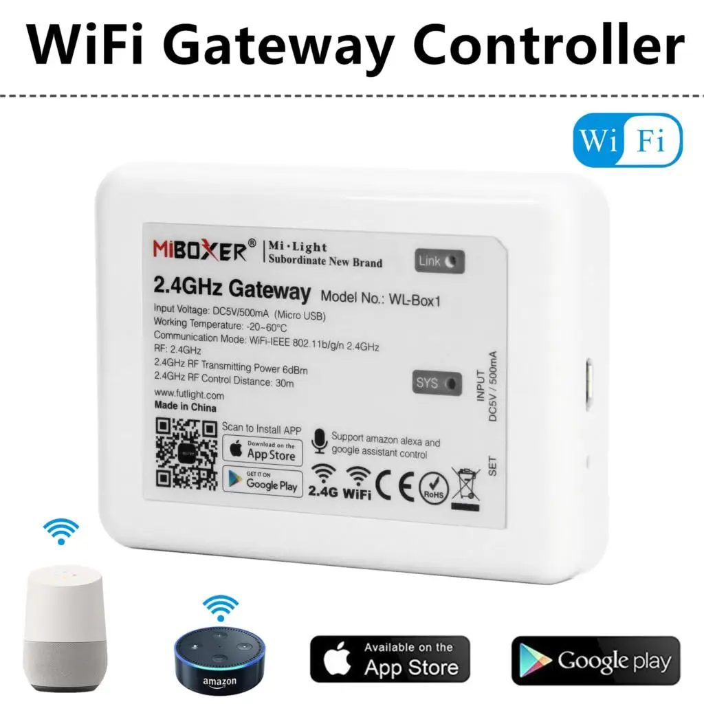 WiFi Controller 9 Вт светодиодный светильник E27 RGB+ CCT лампа Ночной Mi светильник светодиодный лампы AC 85 V-265 V 2,4G RF пульт дистанционного управления умный атмосферный светильник ing - Испускаемый цвет: WiFi Controller