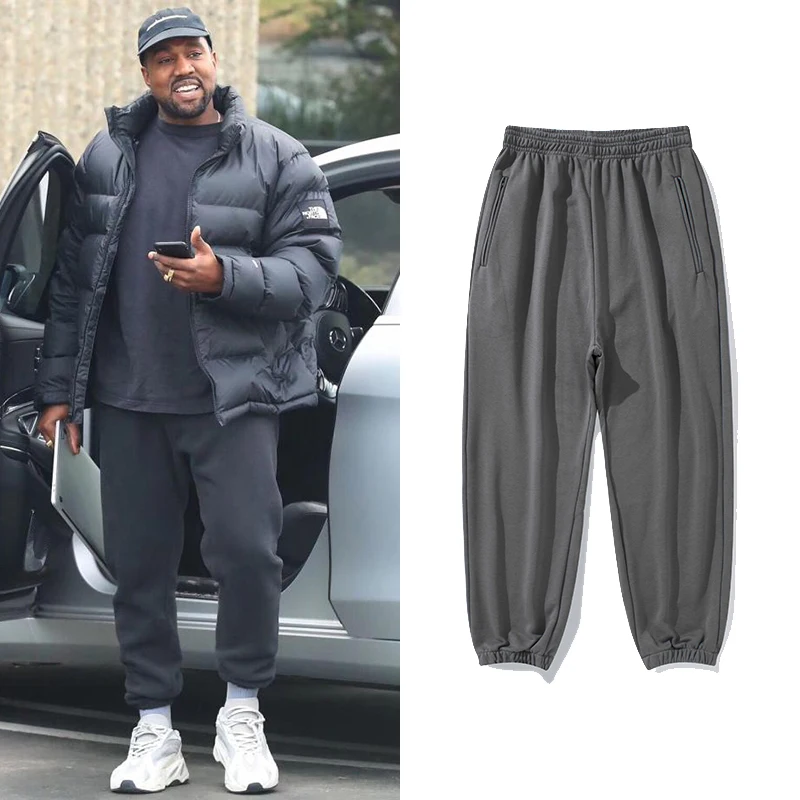 

Kanye West Joggers Pants Hip Hop Women Mens Joggers Sweatpants Urban Streetwear Sweat Pants Men Kardashian Loose Casual trousers
