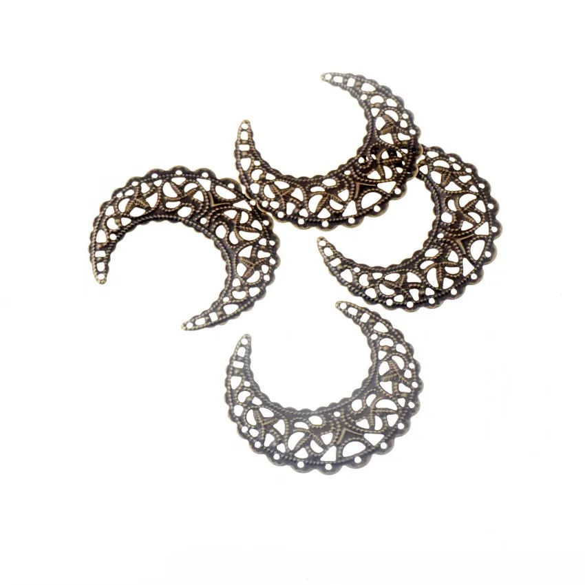 Free Shipping 20Pcs DIY Jewelry Accessories Connectors 43*38MM Metal Leaf Ancient Headwear Hairpin Handmade Material | Украшения и