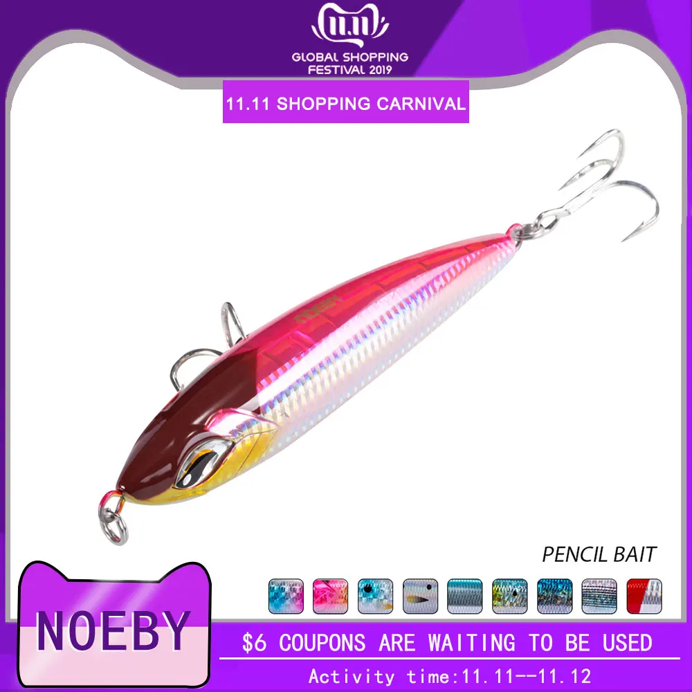 Noeby морская рыболовная приманка stickbait NBL9494 карандаш верхняя вода 160 мм 58 г 190 86 GT
