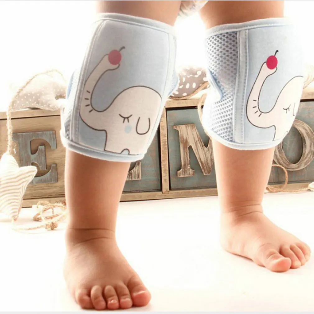 New Baby Knee Pads Cute Cartoon Monkey Baby Knee Pads Elbow Guard Kids Learn To Walk Resistant Crawling Protective Gear