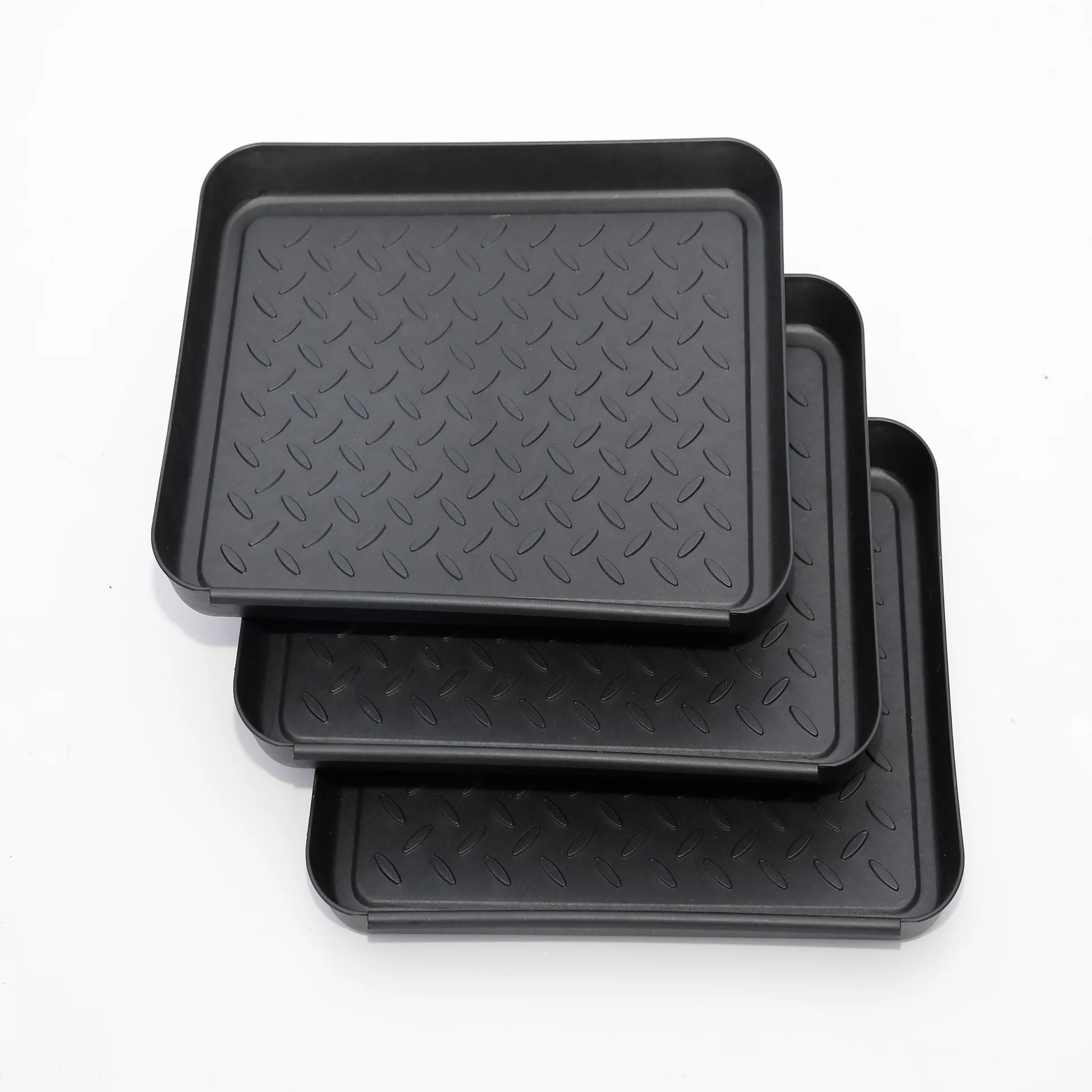 

Plastic shoes plates muddy boots 3pcs all purpose tray Multifunctional tray Plastic tray The clean health Easy to clean
