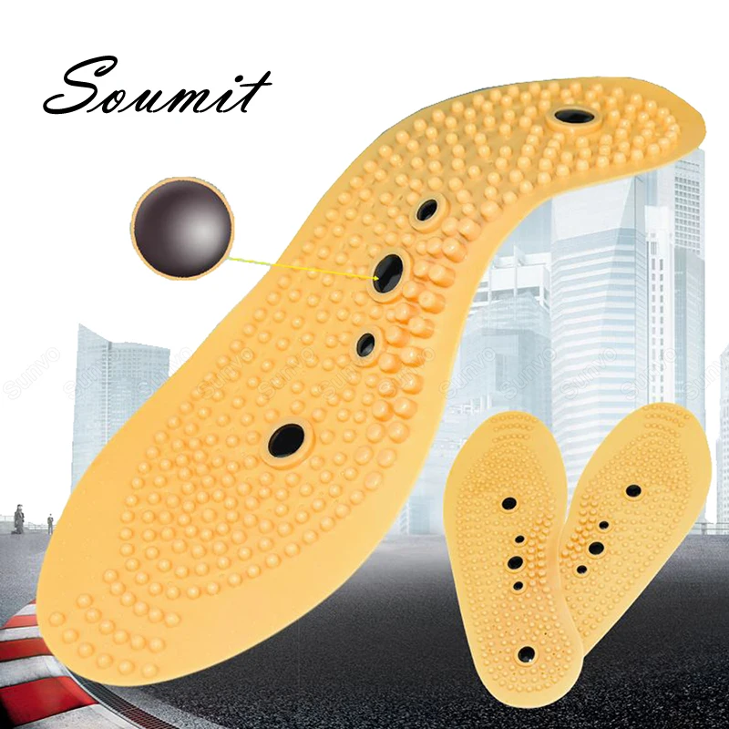 

Silicone Gel Insoles for Shoes Men Women Inserts Plantar Fasciitis Foot Massage Magnetic Therapy Slimming Weight Loss Insoles