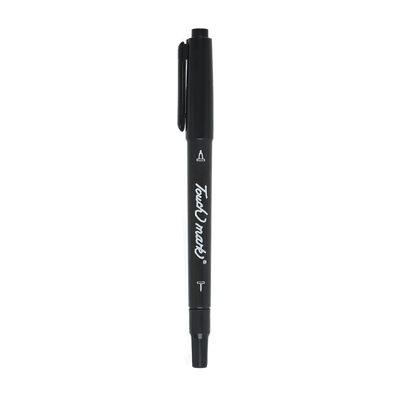 

Touch mark Dual Head 0.8mm / 2.0mm Black Permanent Art Drawing Marker Pen School Office Supplies Stationery