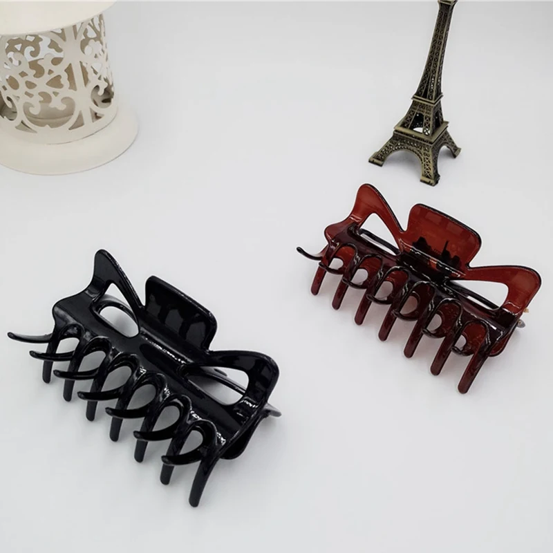 Women Large Hair Clamps Claw Clip Lady Female Casual Big Barrette Crab Claws Headwear Accessories |