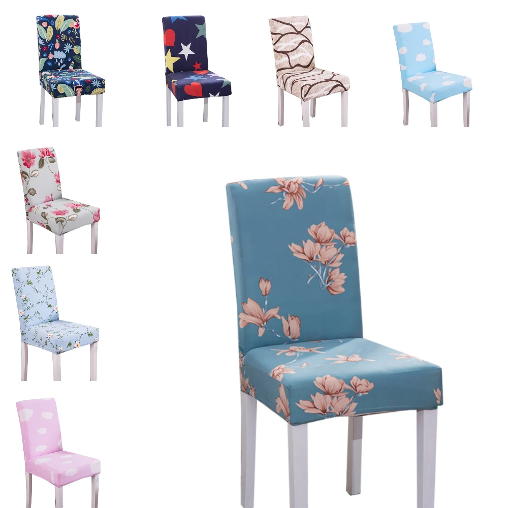 Личи Простой Цветочный узор Чехол для стула эластичные чехлы на кресла дома
