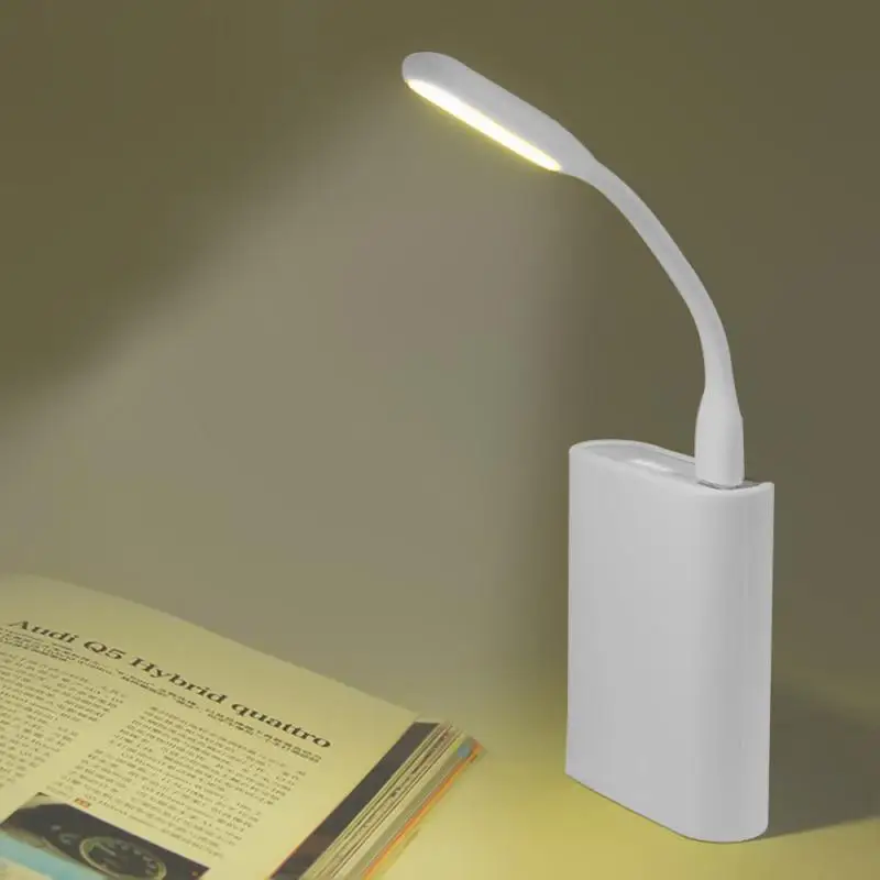 Mini Portable USB LED Lamp 5V 1.2W Super Bright Book Light Reading Lamp For Power Bank PC Laptop Notebook Car Accessories - Название цвета: white