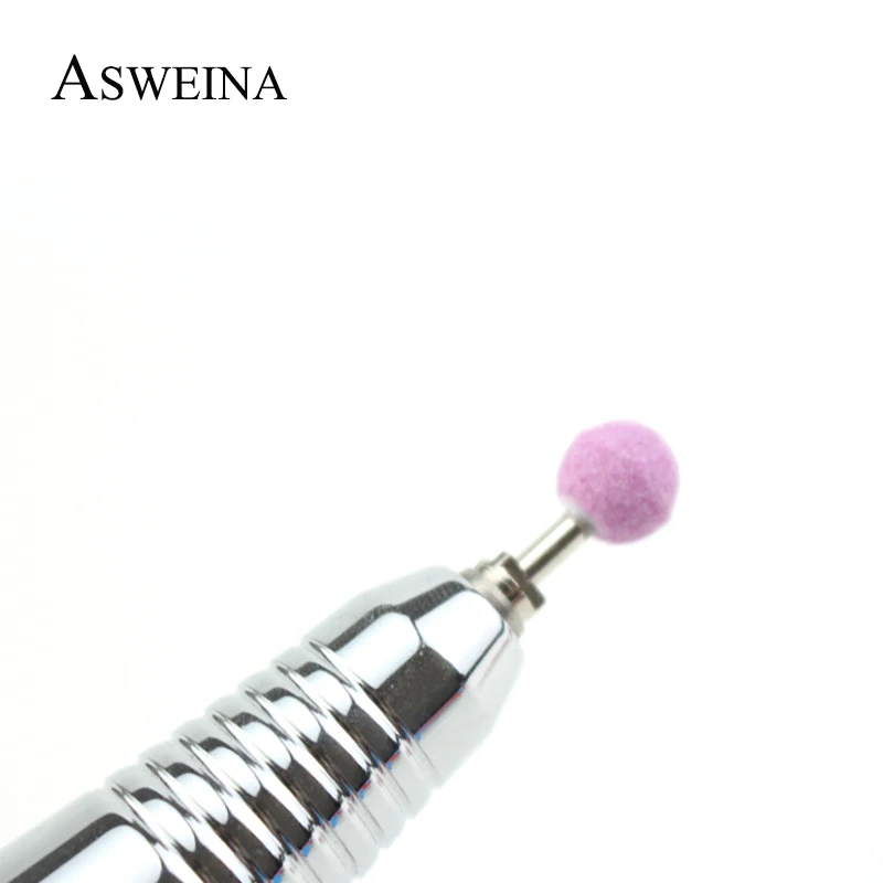 ASWEINA 12 шт. розовая керамическая каменная фреза для ногтей Корундовая