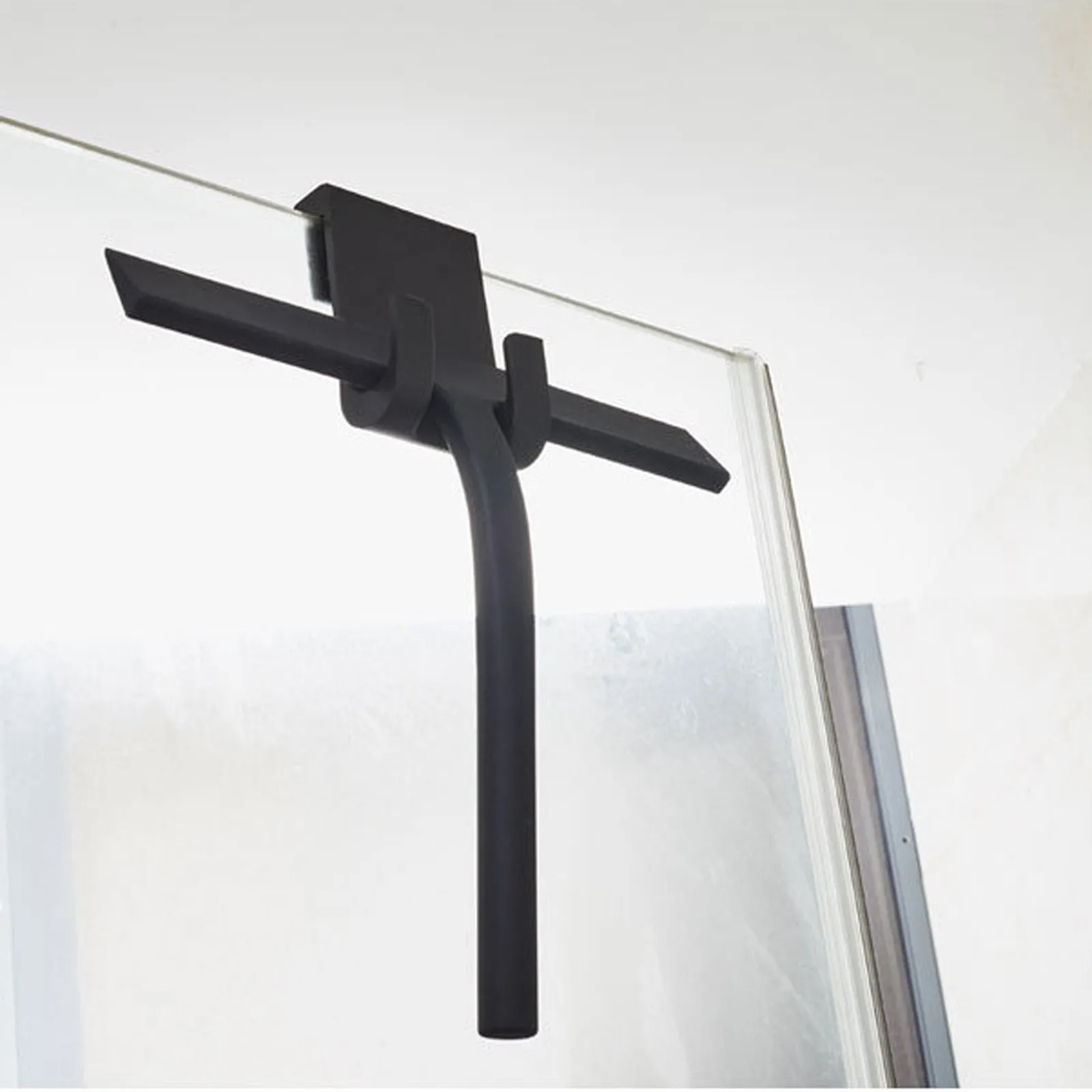 

Silicone Window Tile Glass Wiper Cleaner Silicone Window Tile Glass Wiper Cleaner Squeegee Shower Mirror Cleaning Holder Black