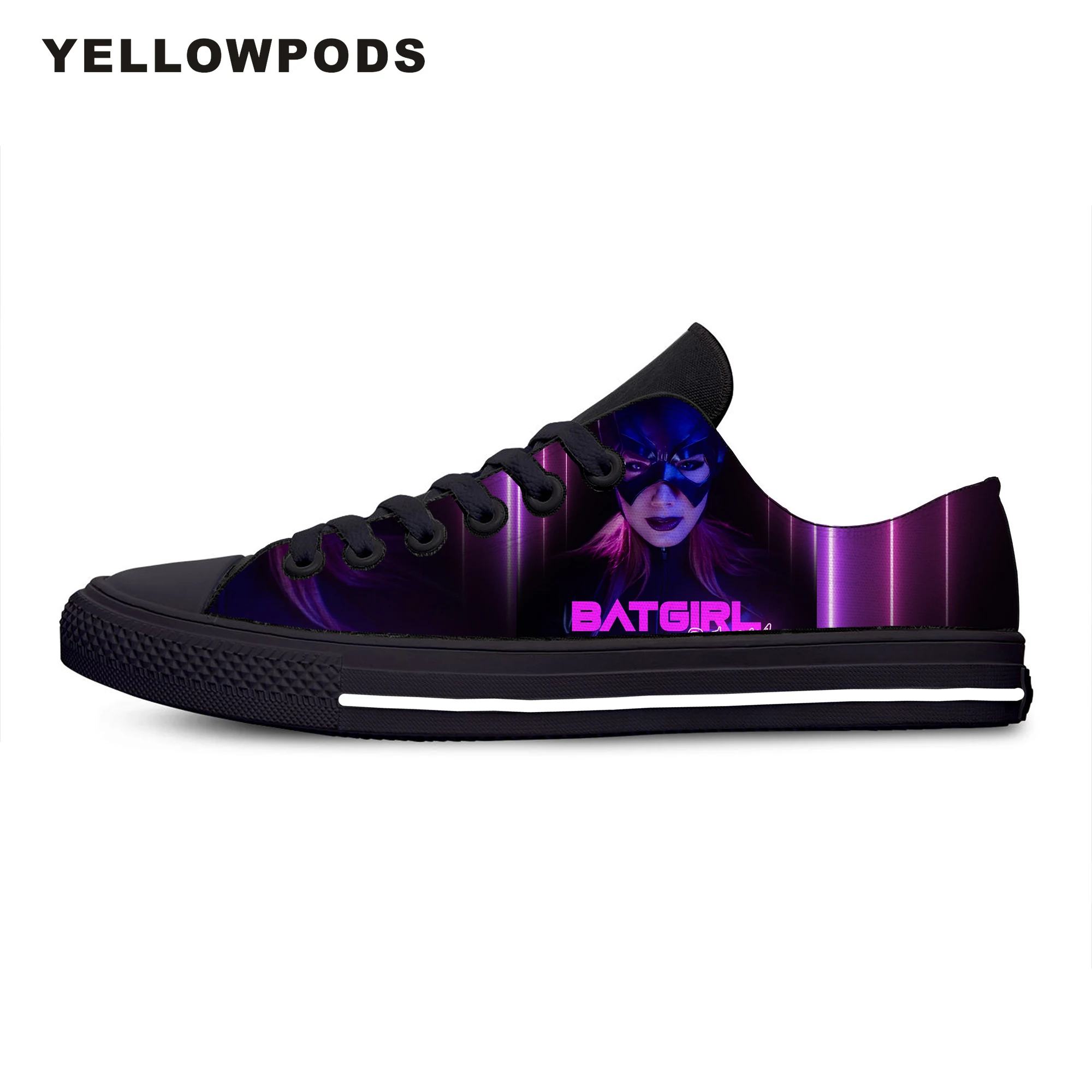 

Women's Shoes Supergirl Batgirl 2019 Fashion Autumn Women Platform Shoes Woman Lady Flats Fall Casual Black White Shoes