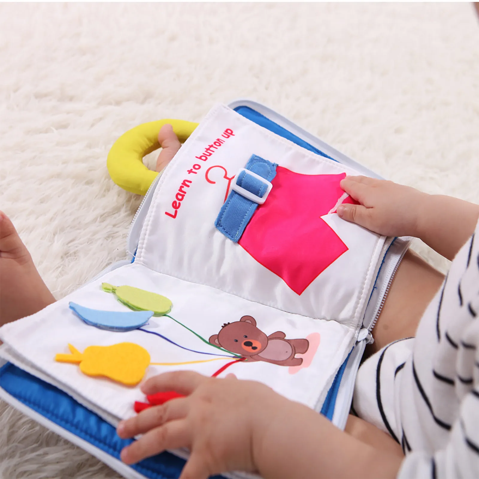 

Activity Book For Toddlers,Travel Quiet Book For Kids,Montessori Sensory Book Sensory Early Education Toys for Kids BirthdayGift