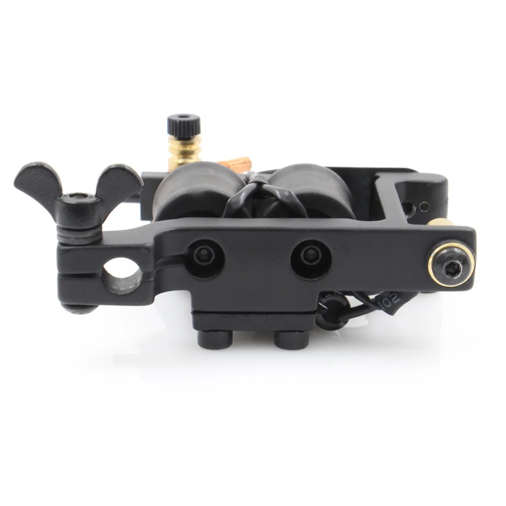 Тату-машинка с 10 катушками черные тату-пистолеты |