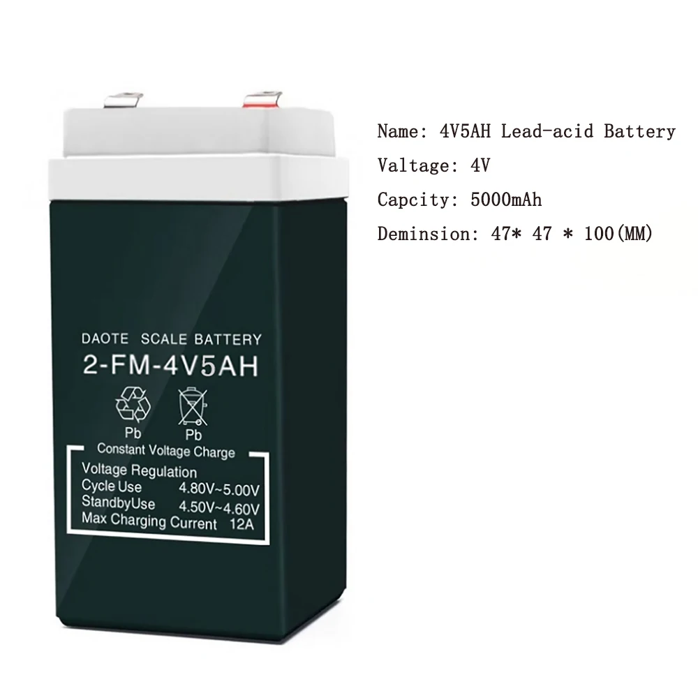 

4V5AH lead-acid Battery 4V 5ah 4AH Storage Batteries For Scale Children Toy Car Baby Carrier Desk Electronic Scale Backup Power