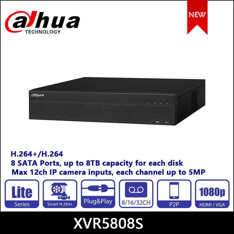 

Цифровой видеорегистратор Dahua XVR5808S-X 8/16, канал Penta-образный 1080P 2U, поддерживает видеовходы HDCVI/AHD/TVI/CVBS/IP