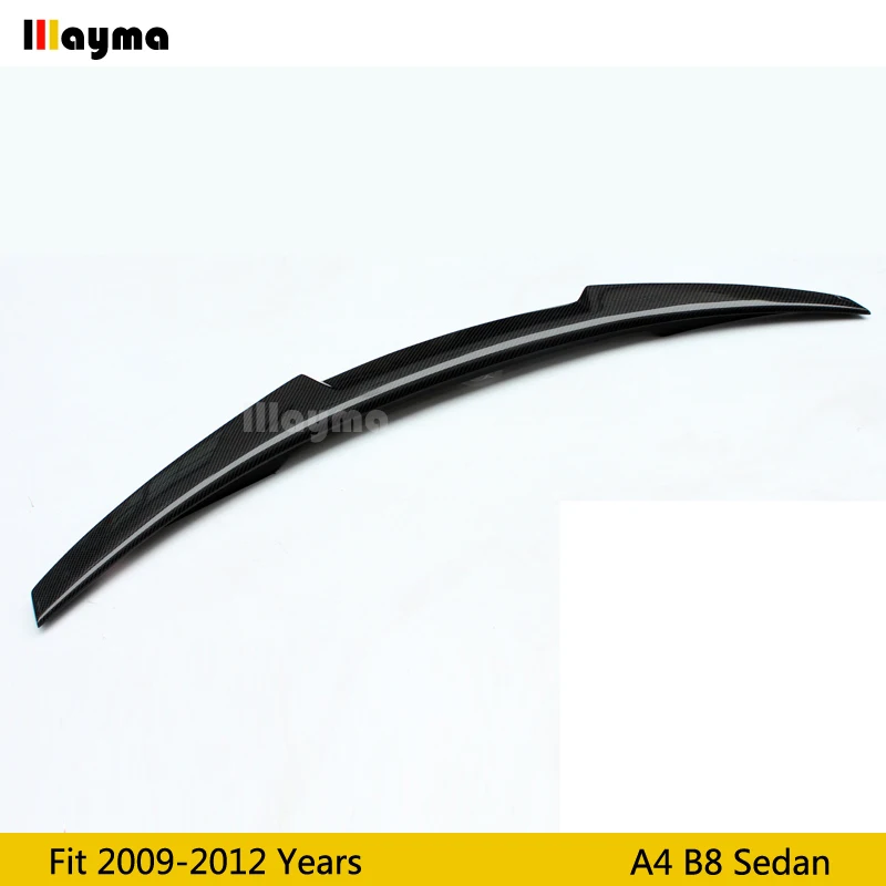 Стильный спойлер M4 для заднего багажника из углеродного волокна Audi A4 B8 2009 2010 2011 2012