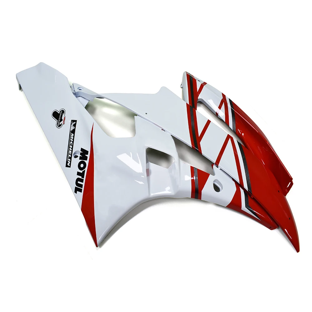 Красно-белые Обтекатели Sportbike для Yamaha YZF-600 R6 2006 2007 YZFR6 06 07 рамка кузова мотоцикла
