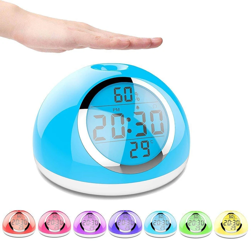 Мяч жест чувство светодиодный Восход Wake Up лампа 2000mA Перезаряжаемые RGB ночной