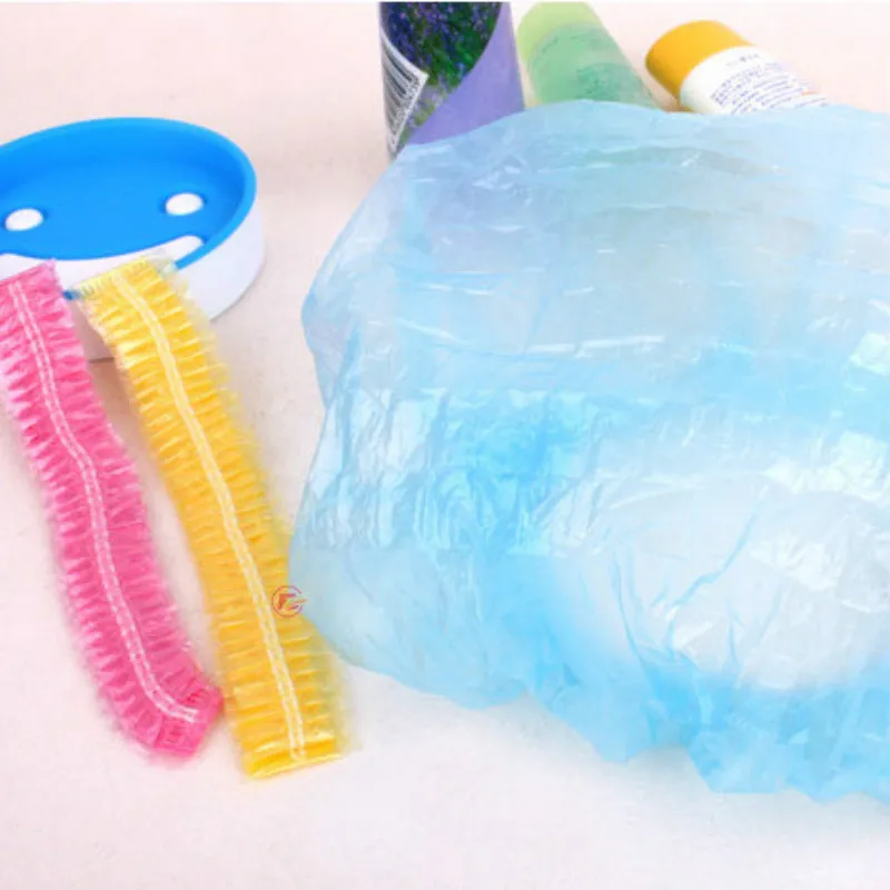 Одноразовые пластиковые шапки для волос спа-салонов 10 шт./компл. прозрачная