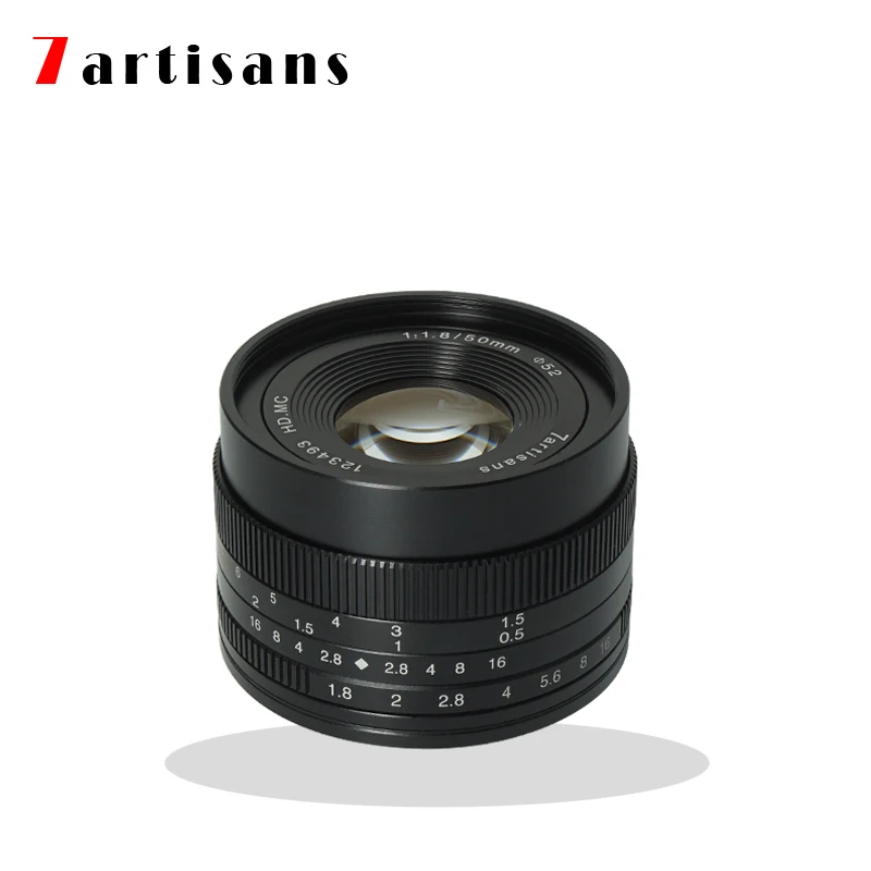 7artisans 50 мм f1.8 портретный объектив с широкой диафрагмой и Камера Объектив Ручная