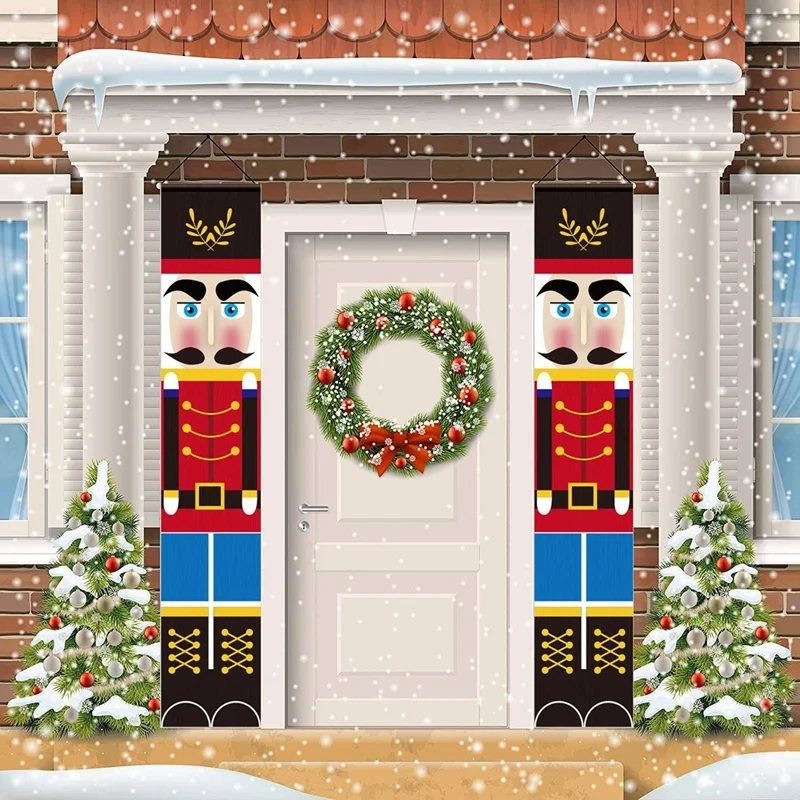 

Лидер продаж, Рождественский баннер, Рождественский знак для крыльца, украшения для двери или стены, подвесной баннер для гайковера