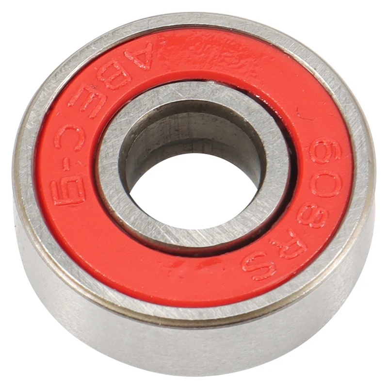 

JFBL Горячая 50 шт. ABEC-9 608 2RS роликовые колеса для роликовых коньков с возможностью поворота на подшипник красный герметичный 8X22X7mm вал подшипни...