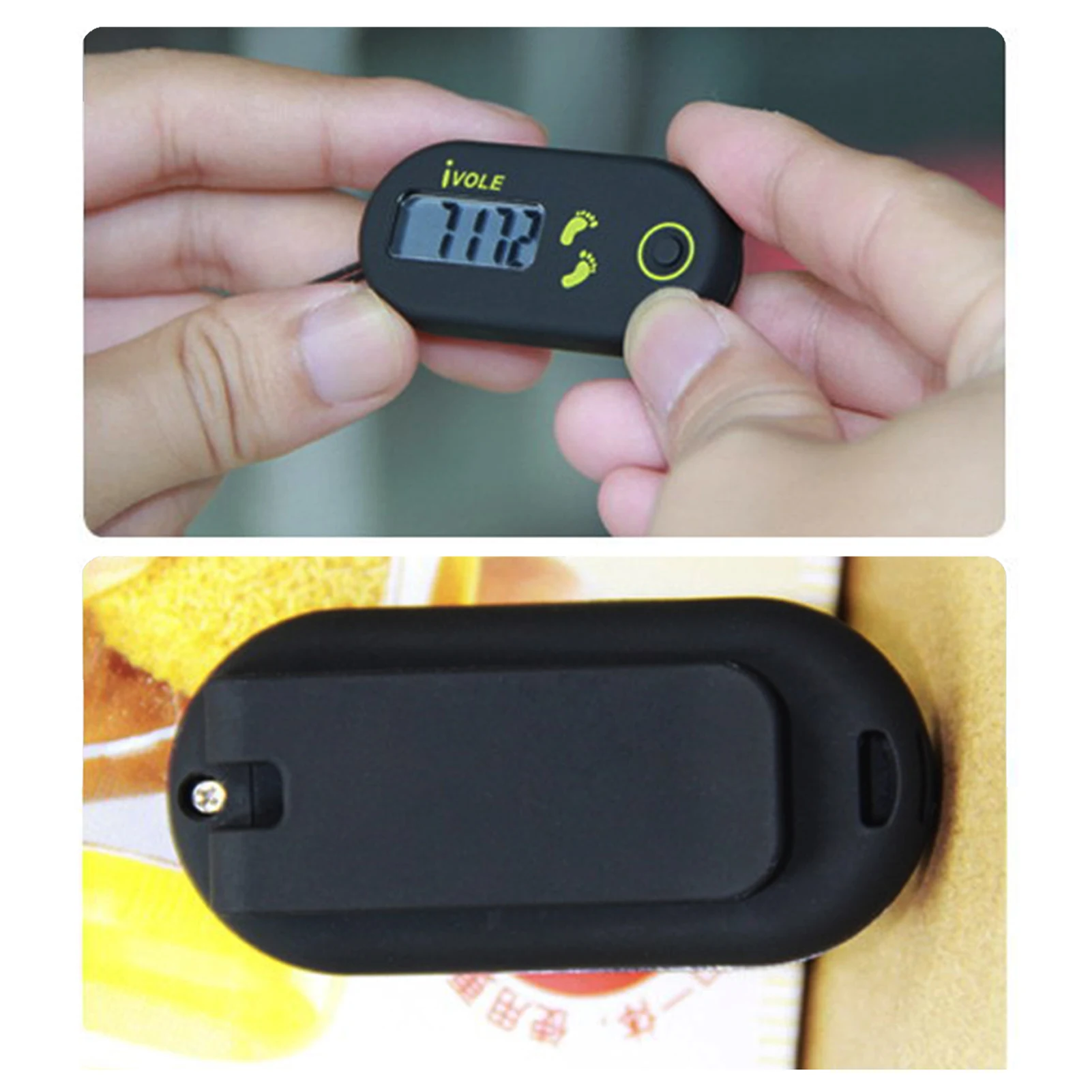 

Mini pedometer walking counter easy to operate calorie counter sports fitness training accessories