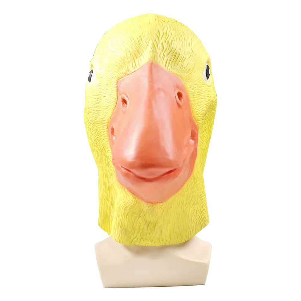 Желтая уточная маска Quacker Latex Made Soft COS Милая желтая утка головной убор Хэллоуин