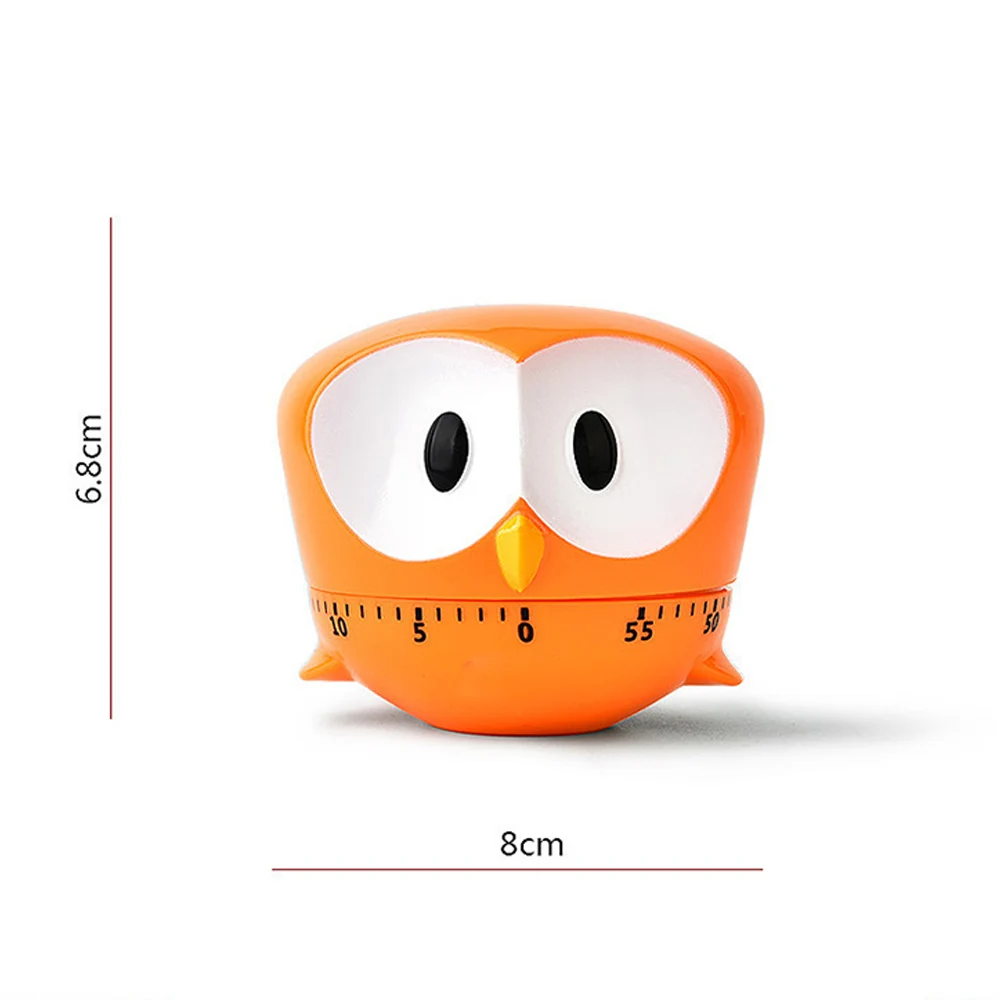 

1pc Family Supplies Kitchen Cooking Mechanical Alarm Clock Countdown Cute Cartoon Animal Timer Kitchen Accessories 4 Colors