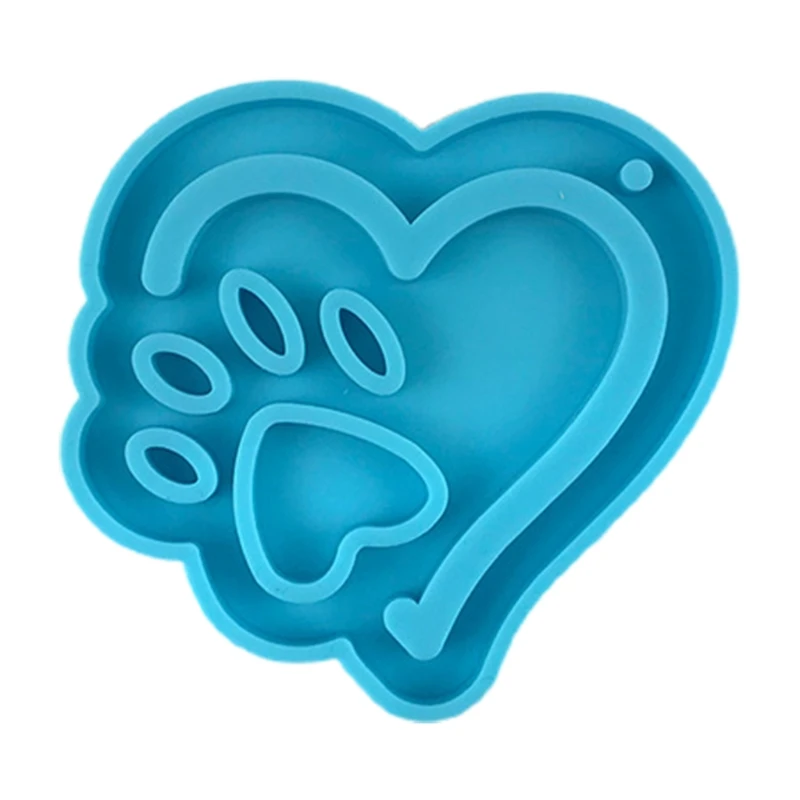 

Shiny Glossy Silicone Resin Molds Dog Claw Silicone Mold DIY Keychain Pendant Jewelry Epoxy Resin Crafting Molds
