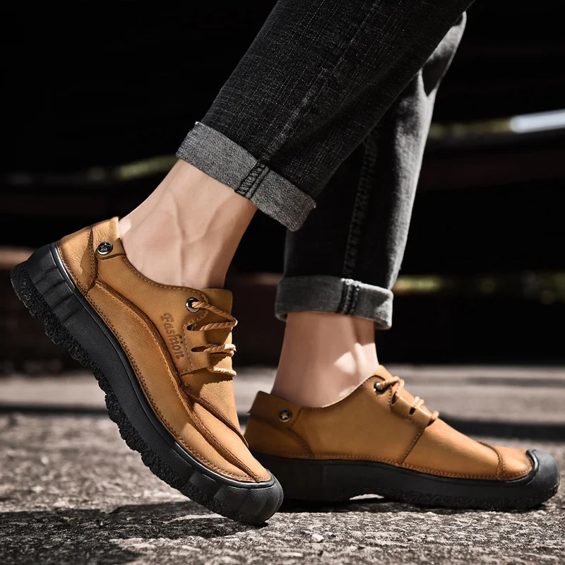 

flat sports sale breathable shoes loafers shoe black man for hot male sneakers Mens mens mens new Casual leather casual 2020