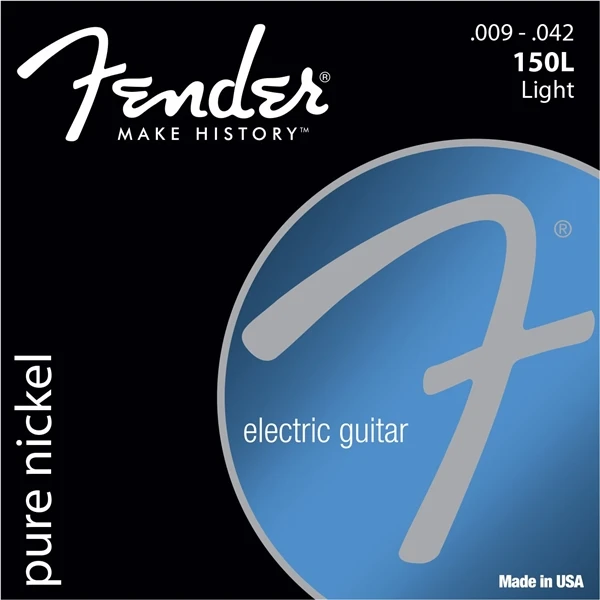 150L 09to42 Fender 150 оригинальные Струны для электрогитары из чистого никеля-150XL 150L 150R 150M - Цвет: 150L 09to42