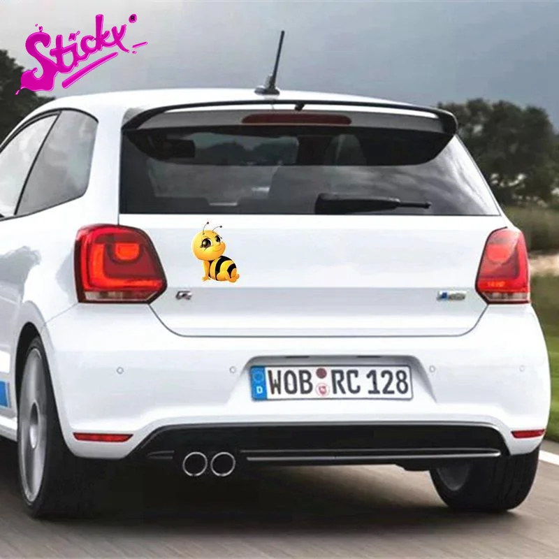 

STICKYCartoon Cute Lovely Honey Bee Wall Bedroom Anime Car Sticker Decal Decor Motorcycle Off-road Laptop Trunk Guitar PVC Vinyl