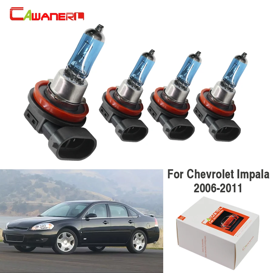 Cawanerl для Chevrolet Impala седан 2006-2011 H9 H11 100 Вт автомобильный светильник Стайлинг