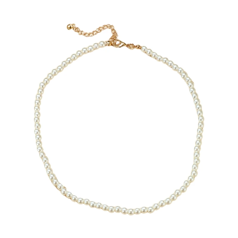 

Женское колье-чокер N0HE, с жемчужным камнем, регулируемое вечерние ручной работы