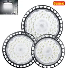 Промышленный светодиодный потолочный светильник UFO, светильник для высоких промышленных помещений, панельные лампы для коммерческих гаражных цехов, складов, аксессуары, 200 Вт, 220 В