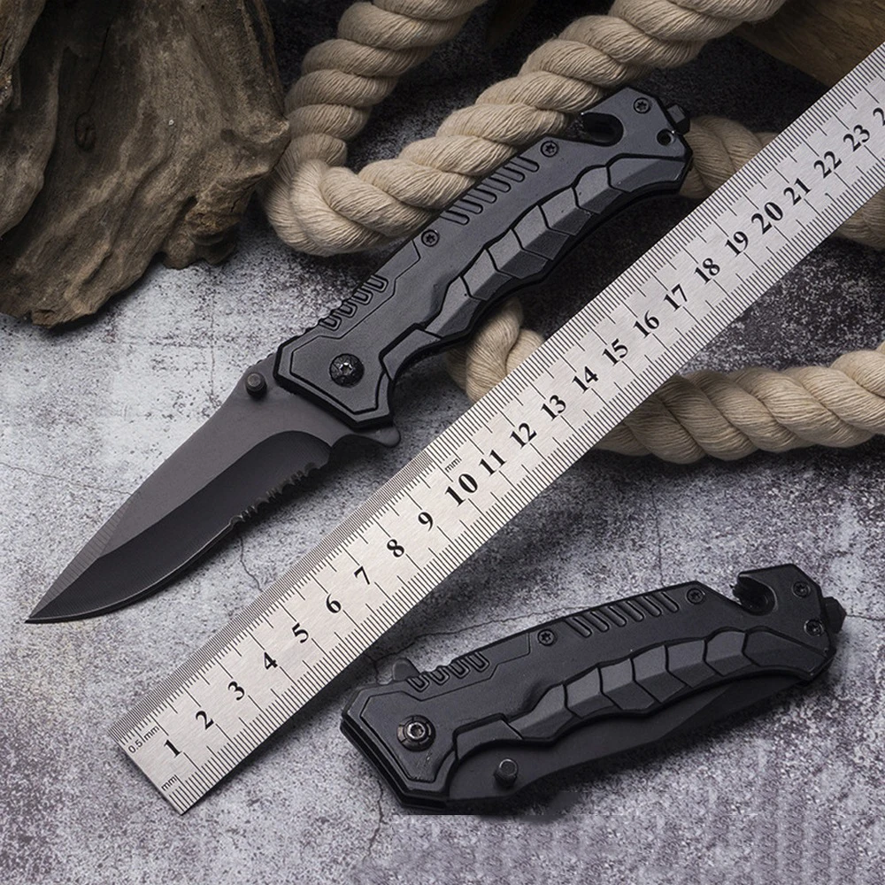 Портативный складной нож для кемпинга выживания фруктов охоты тактический
