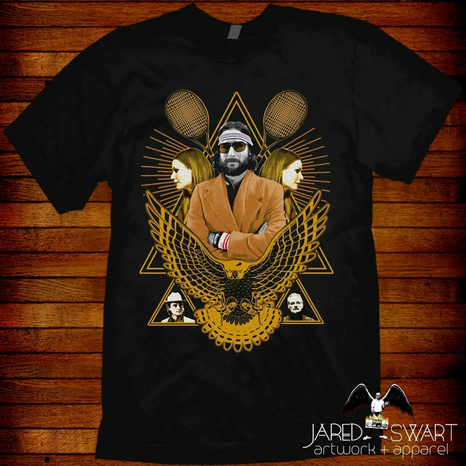 

Ritchie Tenenbaum T-shirt based on the Wes Anderson film Royal Tenenbaums