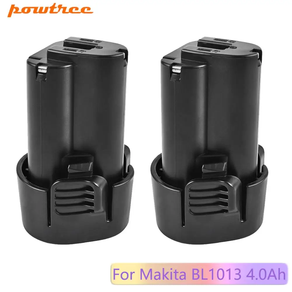 Аккумуляторная литий ионная батарея Powtree 4000 мАч для Makita 10 8 В BL1013 BL1014 TD090D TD090DW DF030D